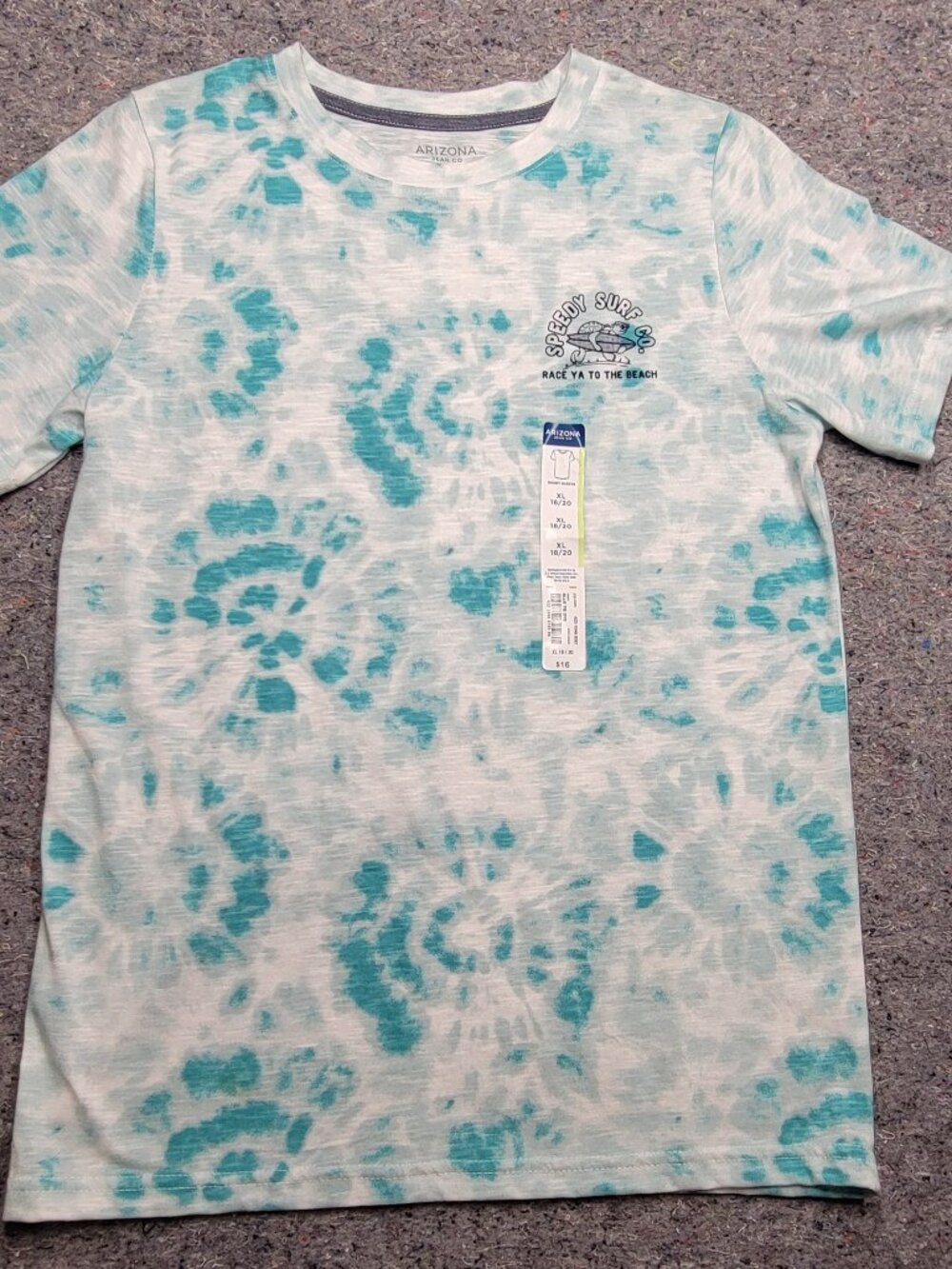 Boys shirt, Arizona, size  18/20, blue green , new